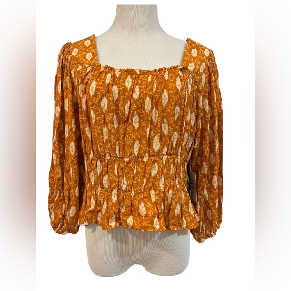 Haute Hippie NWT Sz M Patterned Blouse